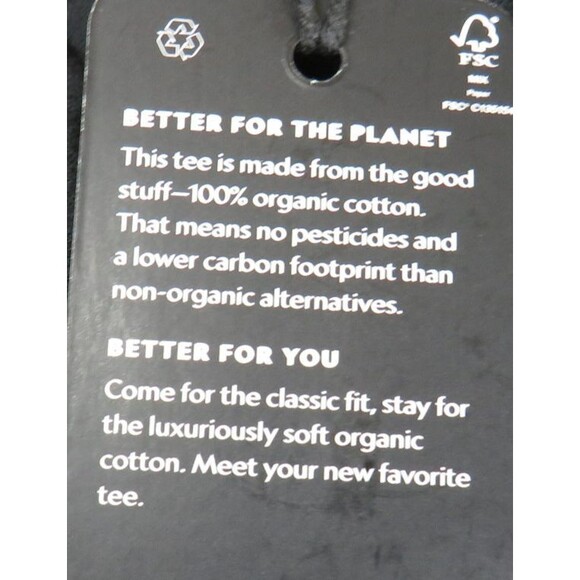 Allbirds Men's Organic Cotton Tee In Natural Black Size XS - Picture 4 of 7